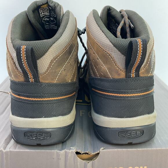 Keen Men's Flint II Mid WP Steel Toe Work Boot 1025613D Cascade Brown Sz 12 - Picture 3 of 8